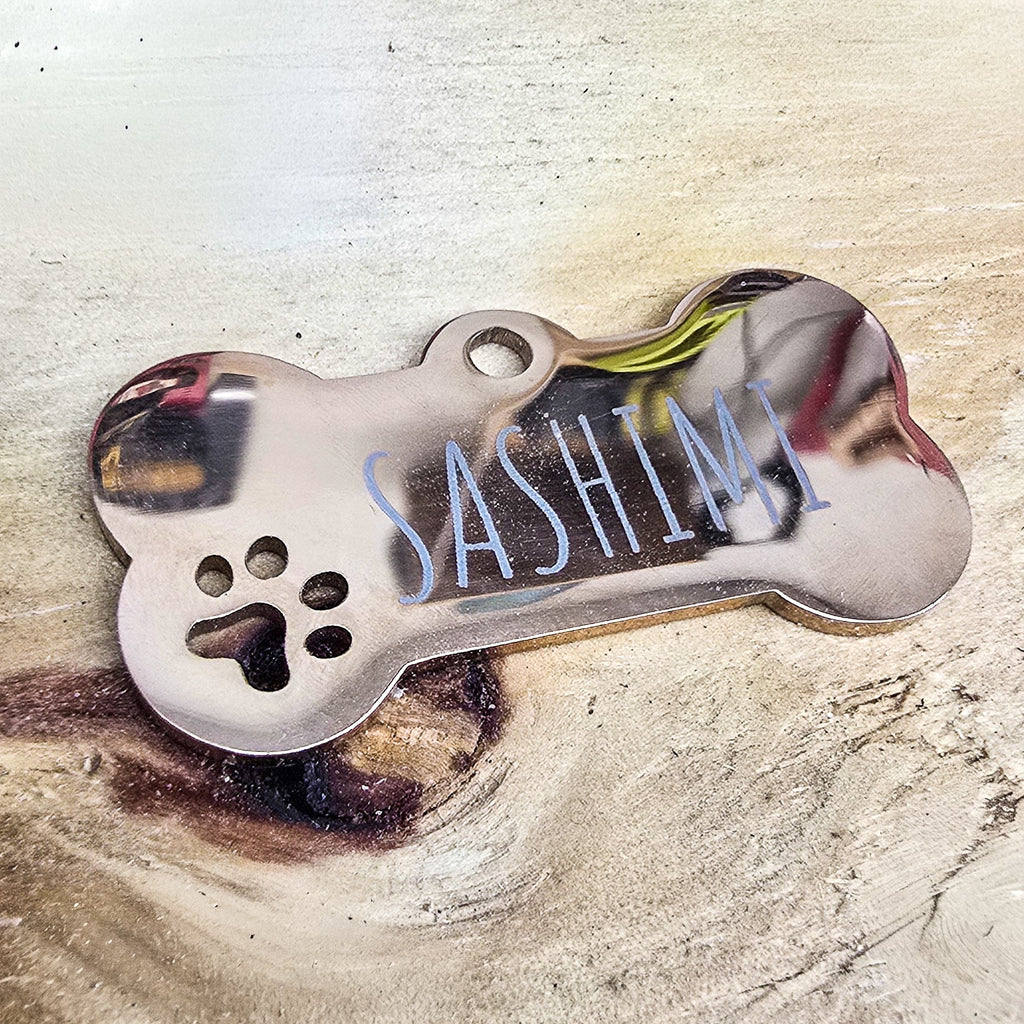 Bone Shape Pet Tag - Marca Fina Laser Creations - 