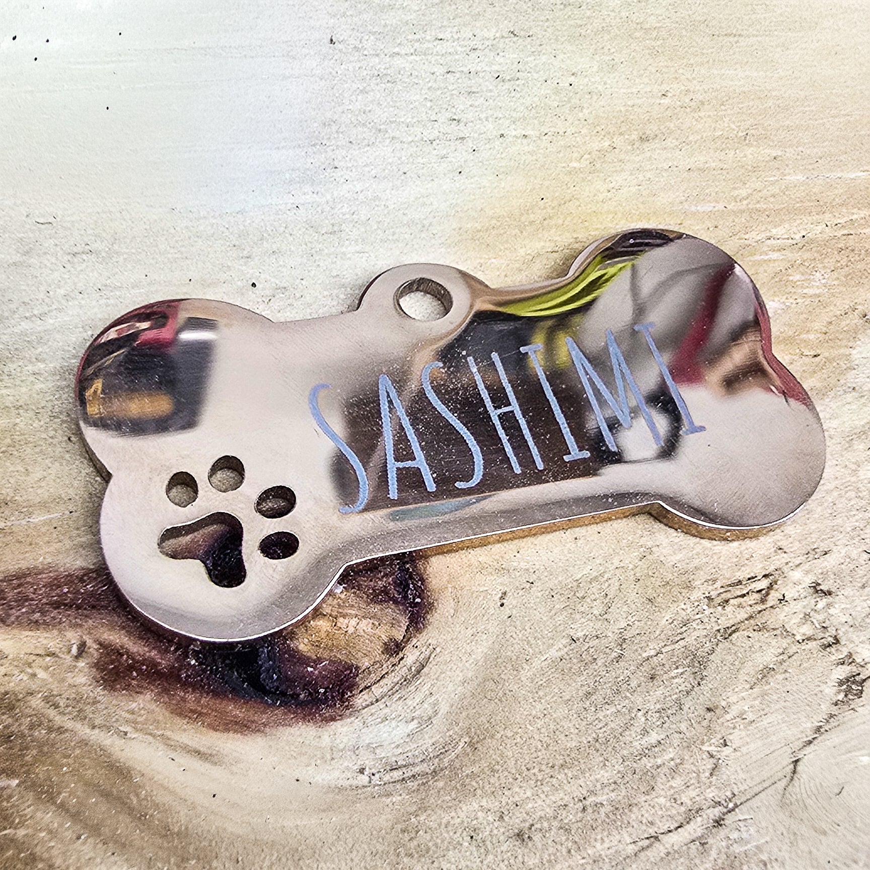 Bone Shape Pet Tag - Marca Fina Laser Creations - 