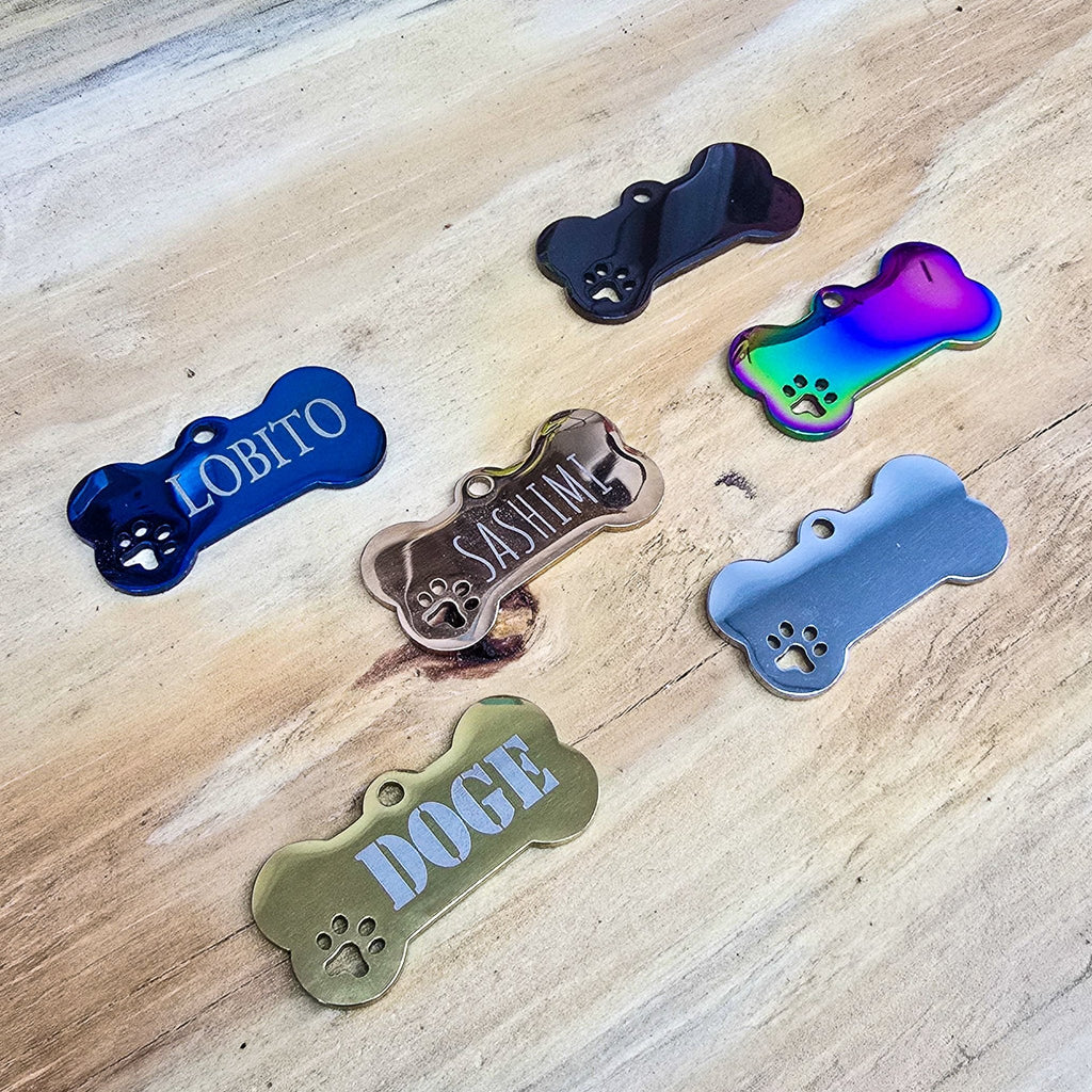 Bone Shape Pet Tag - Marca Fina Laser Creations - 