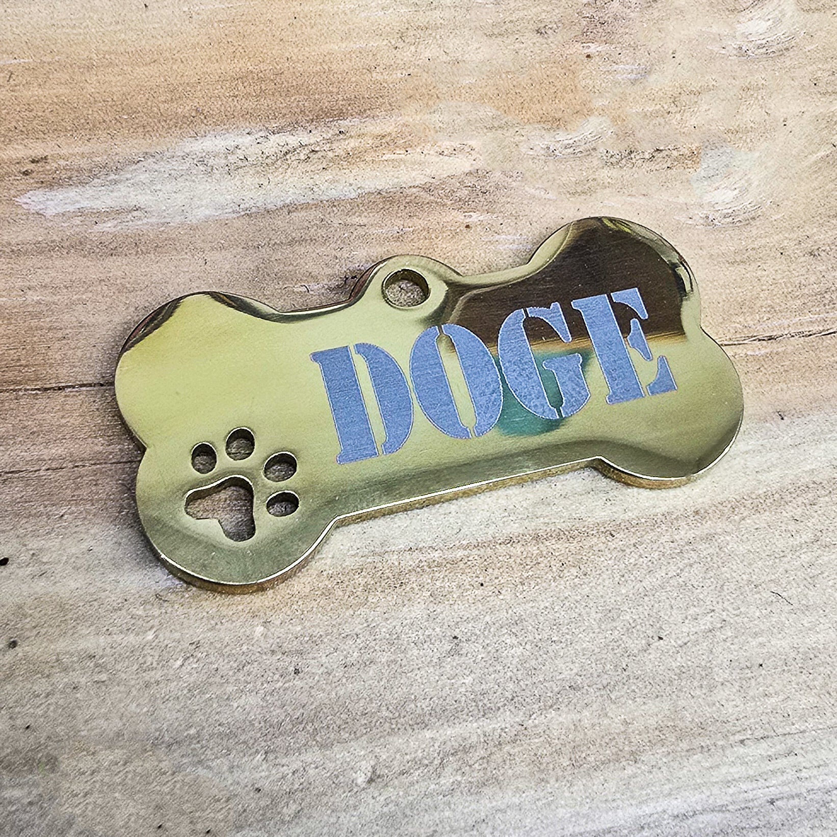 Bone Shape Pet Tag - Marca Fina Laser Creations - 