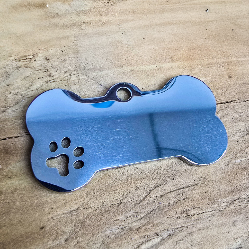 Bone Shape Pet Tag - Marca Fina Laser Creations - 