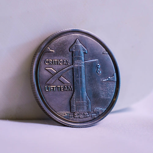 Embossed Challenge Coin - 40mm - Marca Fina Laser Creations - 