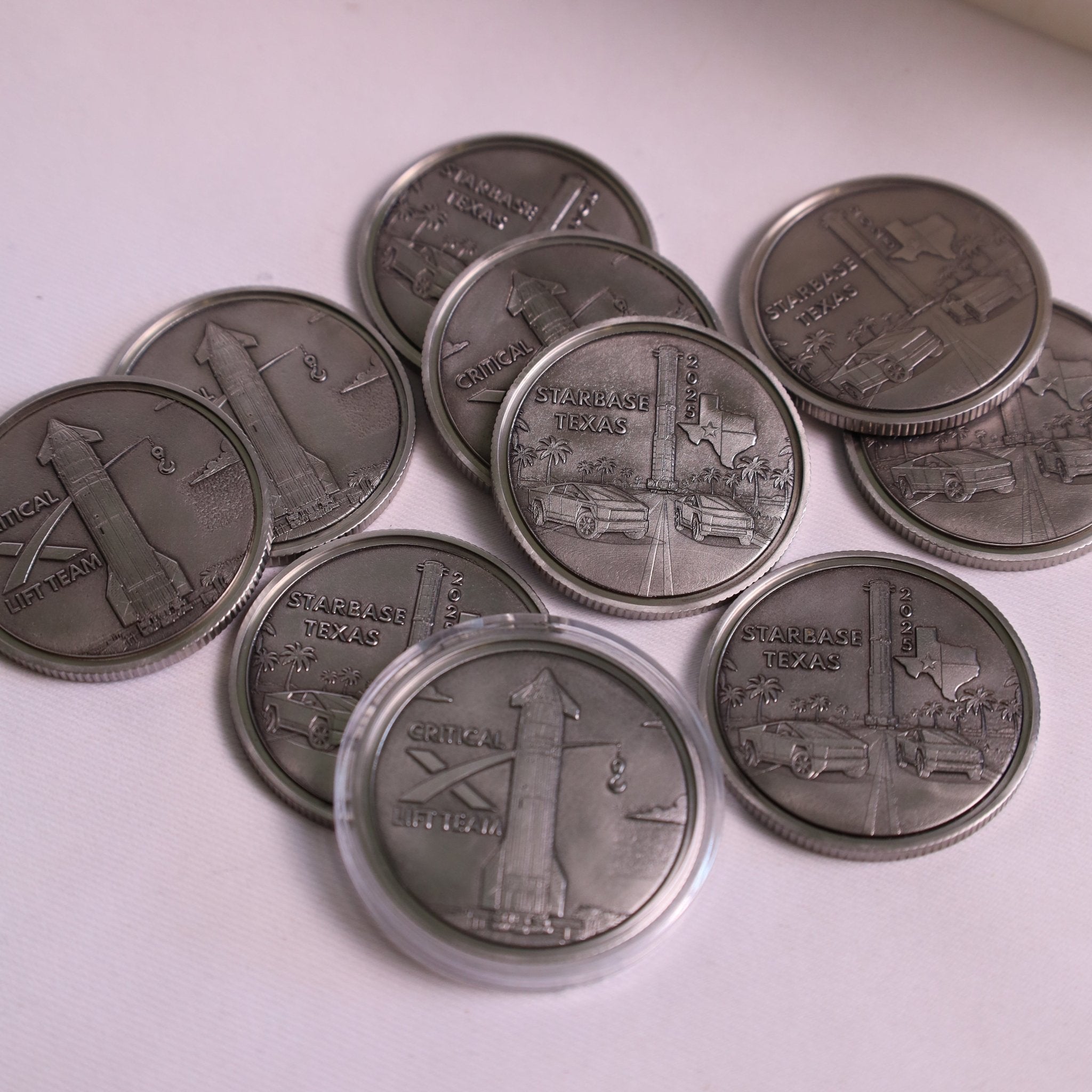 Embossed Challenge Coin - 40mm - Marca Fina Laser Creations - 