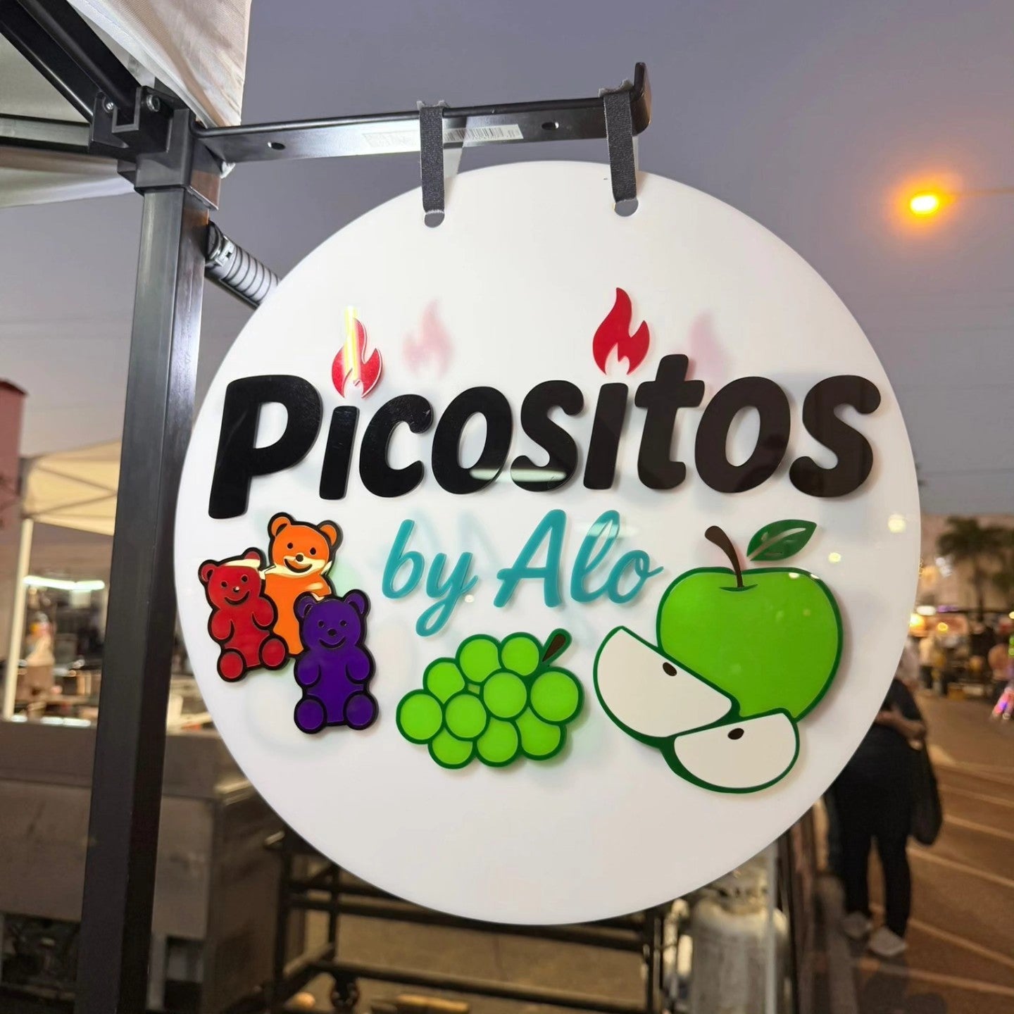 Large Acrylic Sign w/ Magnetic Bracket - Marca Fina Laser Creations - 