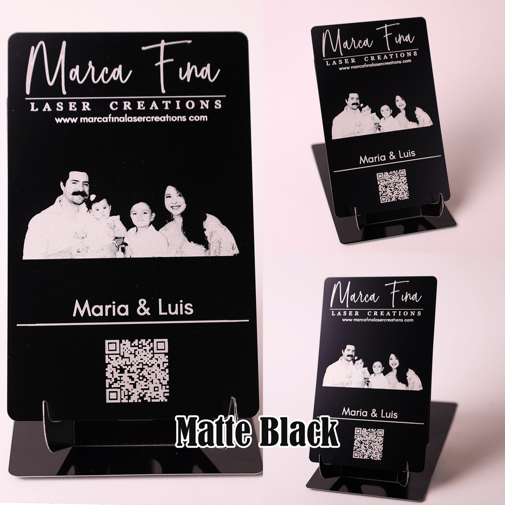 Metal Business Cards - Marca Fina Laser Creations - 