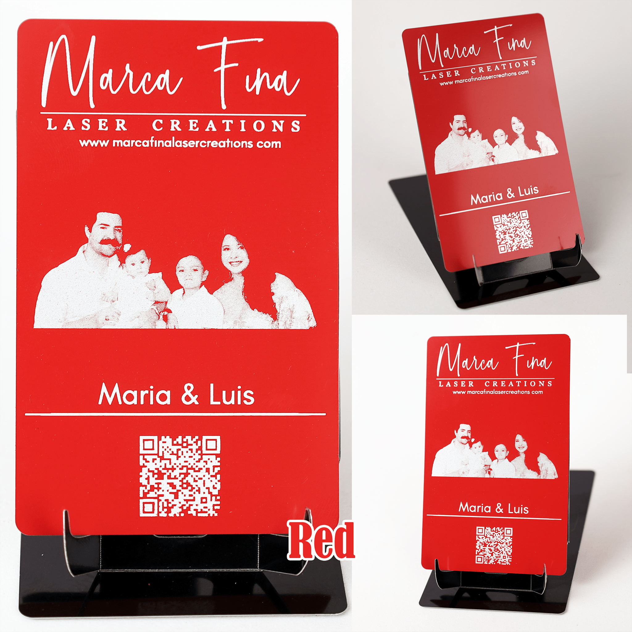 Metal Business Cards - Marca Fina Laser Creations - 