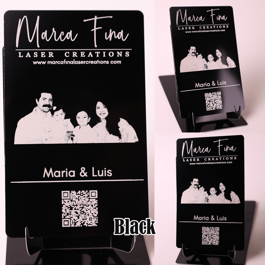 Metal Business Cards - Marca Fina Laser Creations - 
