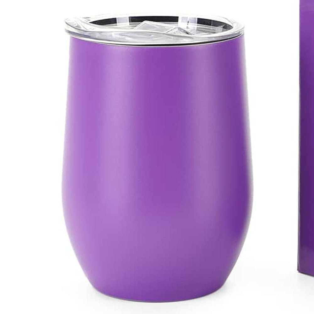 Personalized 12 oz Wine Tumbler Engraved - Marca Fina Laser Creations - 
