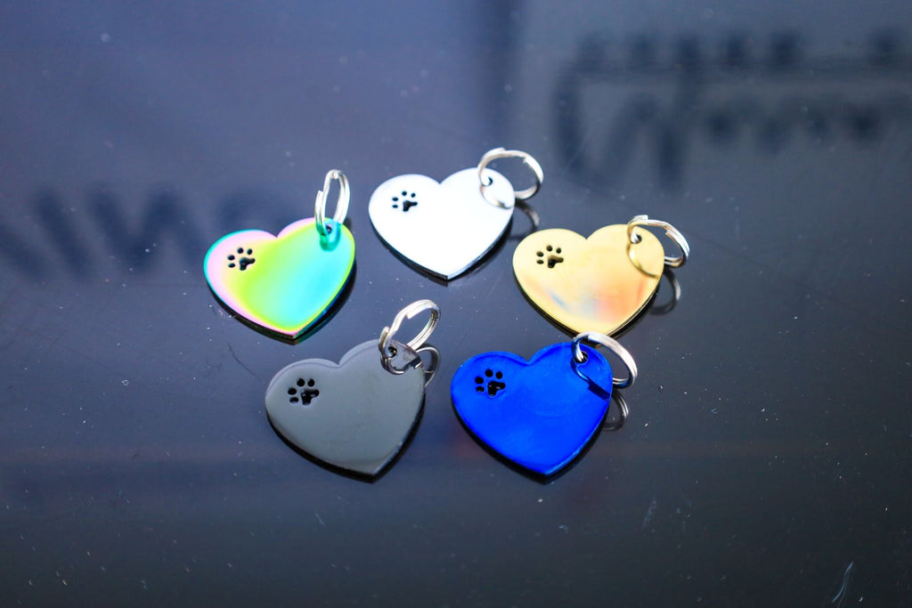 Pet Tag - Heart Shape - Marca Fina Laser Creations - 