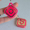 Social Media Digital Keychain Tap to Share | NFC Tag Keychain - Marca Fina Laser Creations - 