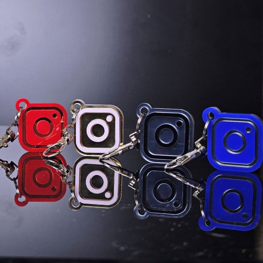 Social Media Digital Keychain Tap to Share | NFC Tag Keychain - Marca Fina Laser Creations - 