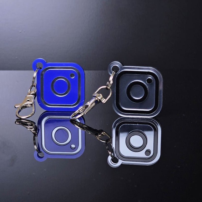 Social Media Digital Keychain Tap to Share | NFC Tag Keychain - Marca Fina Laser Creations - 