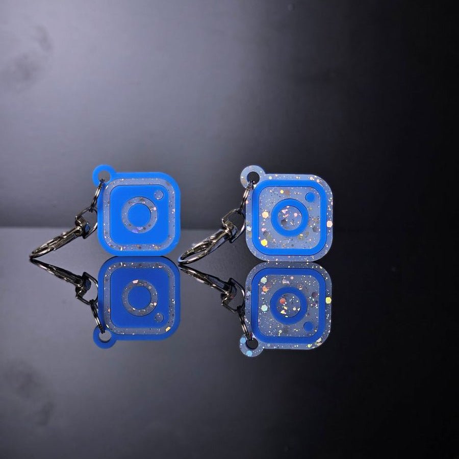 Social Media Digital Keychain Tap to Share | NFC Tag Keychain - Marca Fina Laser Creations - 
